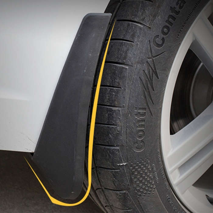 4 PCS Car Auto Semi-Rigid PVC Splash Flaps Mudguards Fender Guard for Honda City 2015-2020
