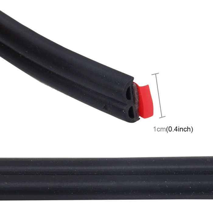 4m B Shape Car Decorative Strip Rubber Chrome Decoration Strip Door Seal Window Seal