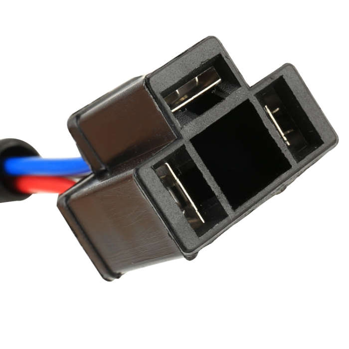 1 Pair 9007 Male to H4 Female Bulb Holder Base Male Socket with Wire