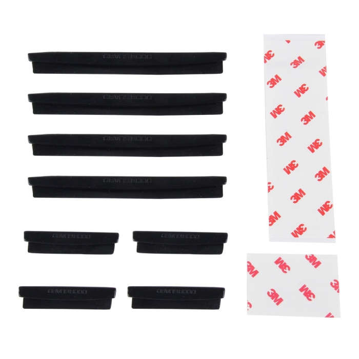 FR JG-031 8 PCS Rubber Car Side Door Edge Protection Guards Cover Trims Stickers(Black)
