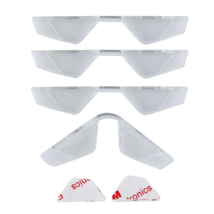 3R 3R-2107 4 PCS Rubber Car Side Door Edge Free Bending Protection Guards Cover Trims Stickers(Tr...