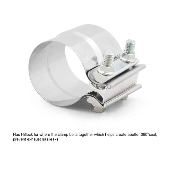3 inch Car Turbo Exhaust Downpipe Stainless Steel Lap Joint Band Clamp