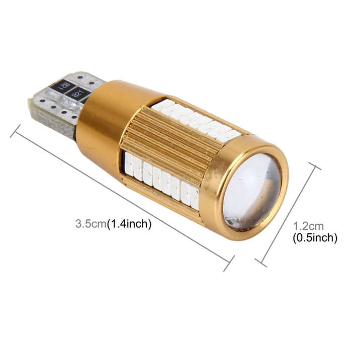 2 PCS T10 2W Constant Current Car Clearance Light with 38 SMD-3014 Lamps, DC 12-16V(Red Light)