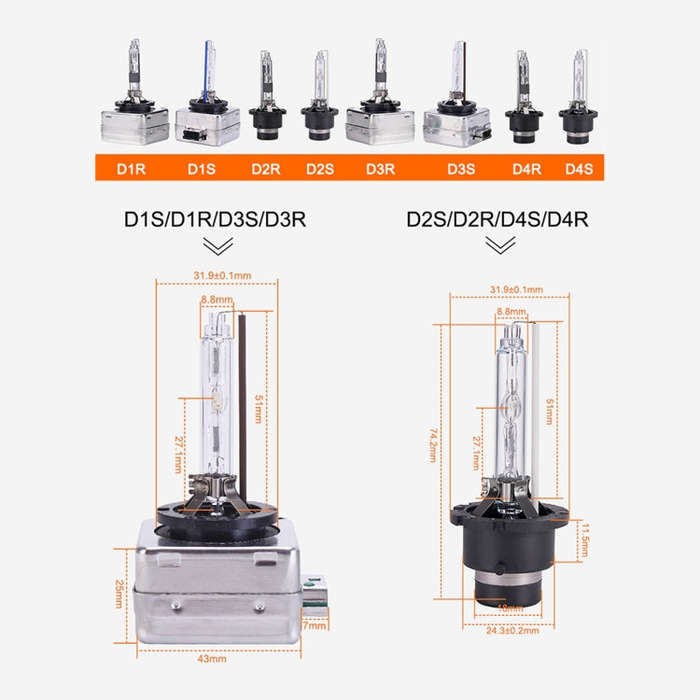 2 PCS D1S 35W 3800 LM 4300K HID Bulbs Xenon Lights Lamps, DC 12V(White Light)