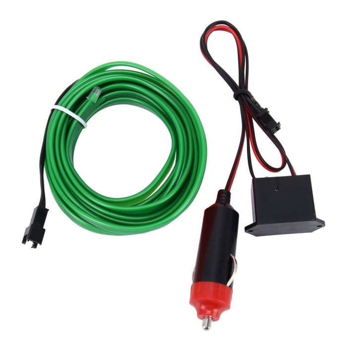4m Cold Light Flexible LED Strip Light For Car Decoration(Green Light)
