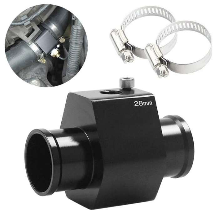 Car Water Temperature Meter Temperature Gauge Joint Pipe Radiator Sensor Adaptor Clamps for Honda...