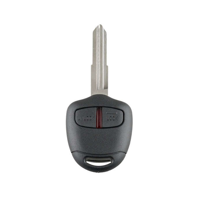 For MITSUBISHI 2 Buttons Intelligent Remote Control Car Key with 46 Chip & Battery & Right Slot, ...