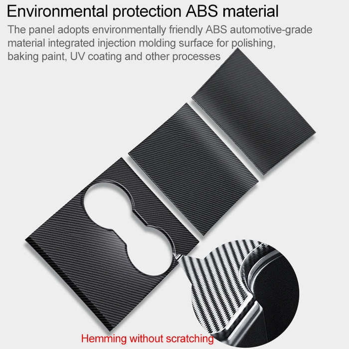Car Central Control Panel Film Scratch-proof PVC Decorative Sticker for Tesla Model 3 before 2021...