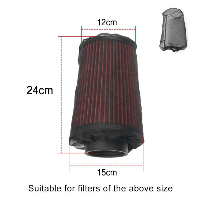 Universal Air Filter Protective Cover High Flow Air Intake Filters Waterproof Oilproof Dustproof ...