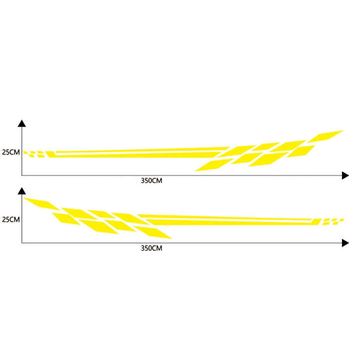 Car Styling Plaid Series PVC Sticker Auto Decorative Sticker (Yellow)