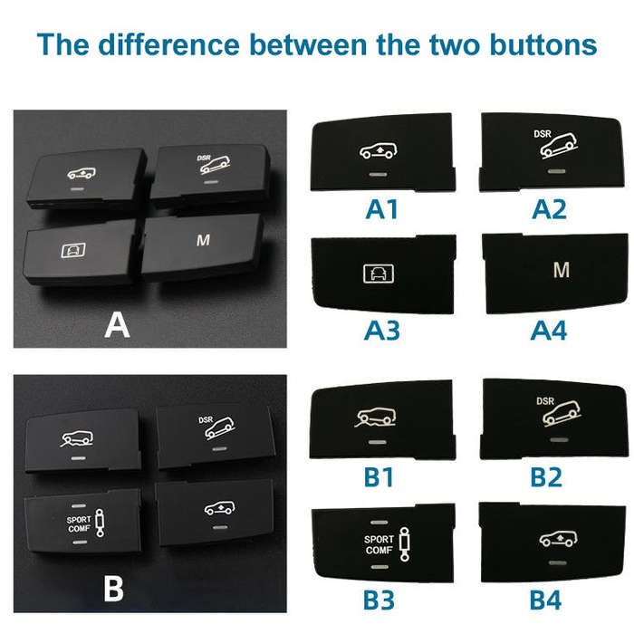 Car Model A2 Downhill Auxiliary Switch Shift Button for Mercedes-Benz GL GLE Class W166, Left Dri...