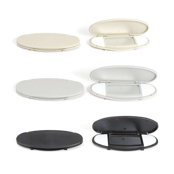 Car Sunshade Makeup Mirror Sun Visor for BMW mini R50R56, Left Driving (Beige)