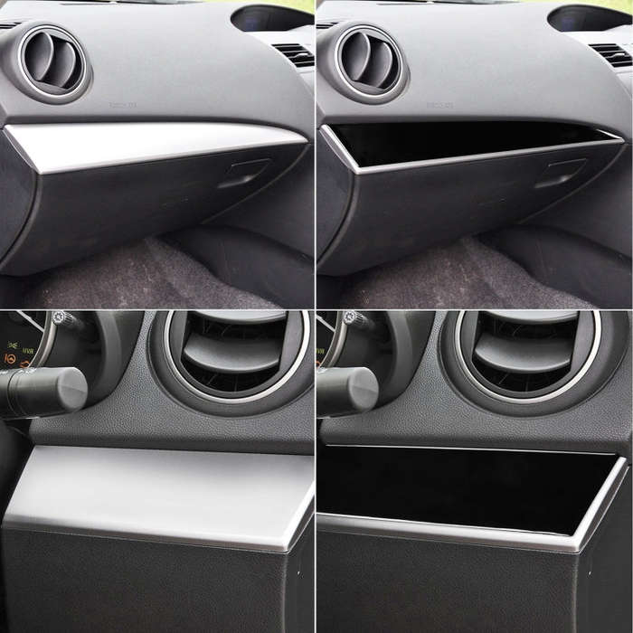 For Mazda 3 Axela 2010-2013 2 in 1 Car Both sides of Instrument Set Decorative Sticker, Right Drive