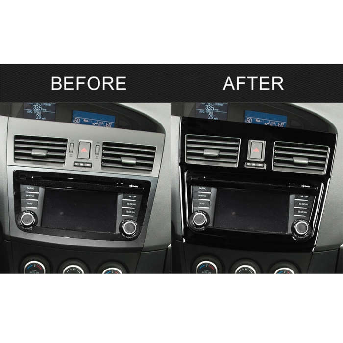 For Mazda 3 Axela 2010-2013 5 in 1 Car Central Control Navigation Set B Decorative Sticker, Left ...
