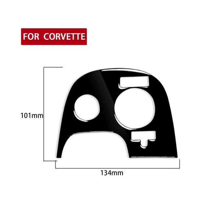 For Chevrolet Corvette C5 2000-2004 Car Lower Console B with Traction Control Decorative Sticker,...