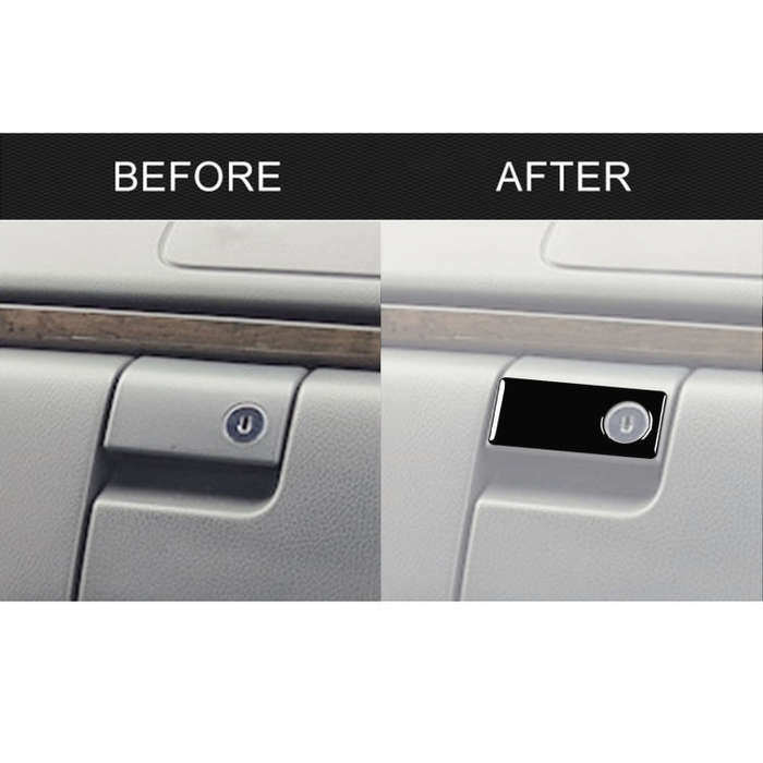 For Mercedes-Benz E-Class W210 1996-2002 Car Passenger Storage Box Switch Decorative Sticker, Lef...