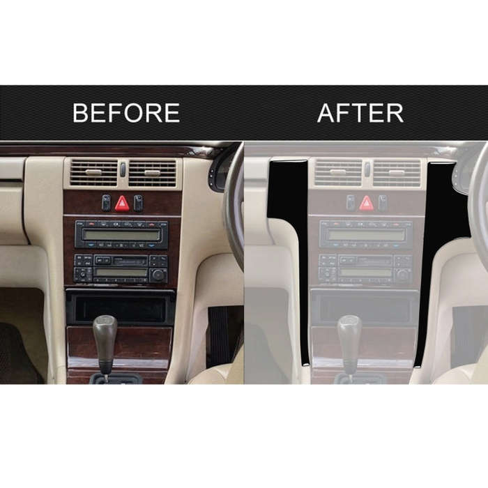 For Mercedes-Benz E-Class W210 1996-2002 Car Center Console Side Decorative Sticker, Right Drive