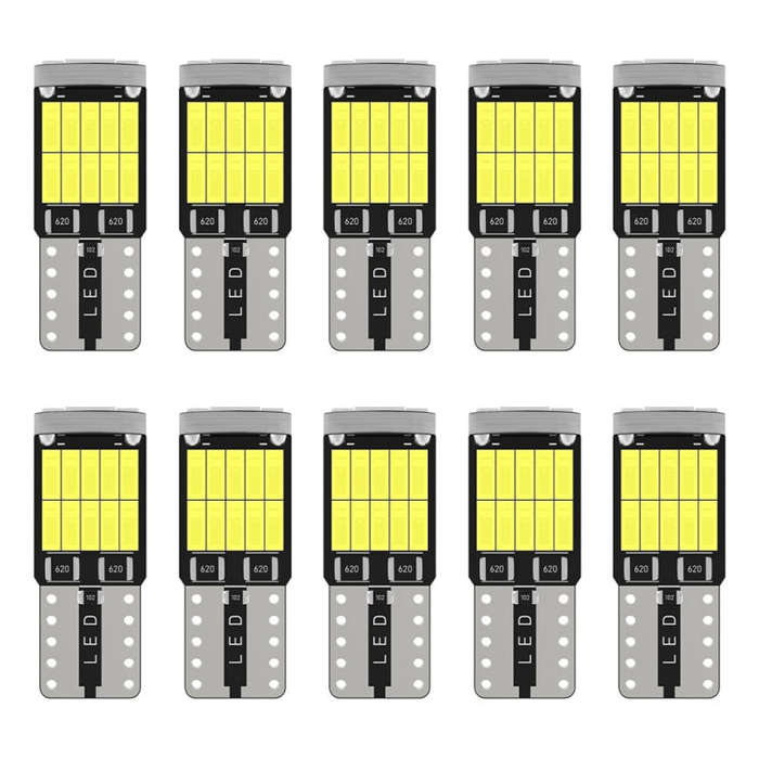 10pcs T10 4014-26SMD Car Bright Lights LED Clearance Light Lamp Reading Light (White Light)