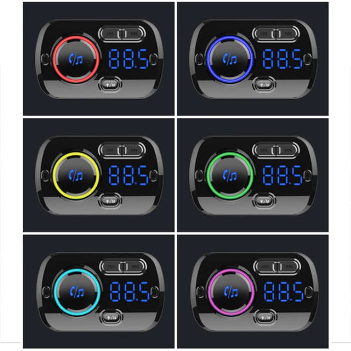 BC49BQ Car Digital Radio Receiver Bluetooth MP3 Player FM Transmitter Voice Assistant QC3.0 Quick...