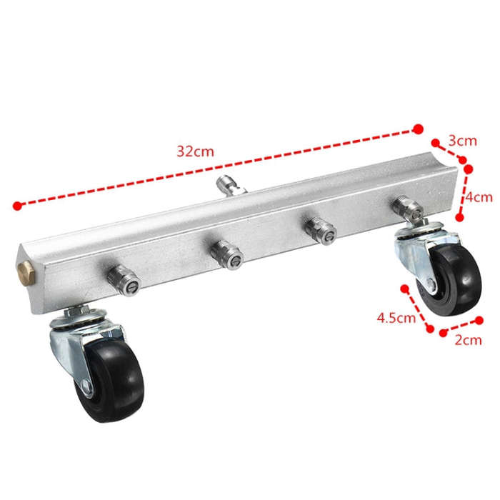 Car Body Chassis Car High Pressure Washing Machine Car Bottom Water Washing Machine 4 Nozzle Clea...