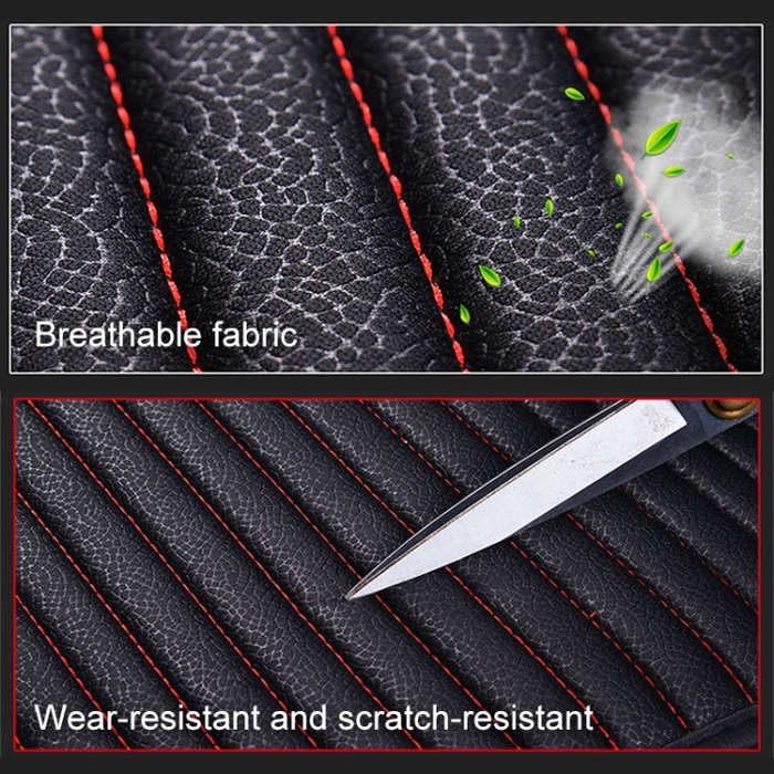 3 in 1 Car Seat Cushion Free Binding Half Inclusive Seat Mat Set (Coffee)