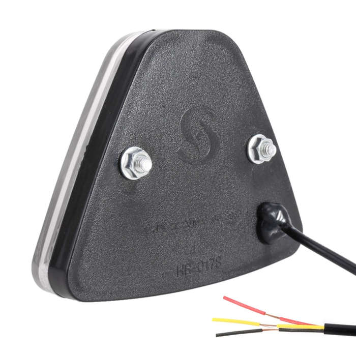 DC12V 1W Car Triangle Highlight Brake Lights Reversing Light with 20LEDs SMD-3528 (Transparent)