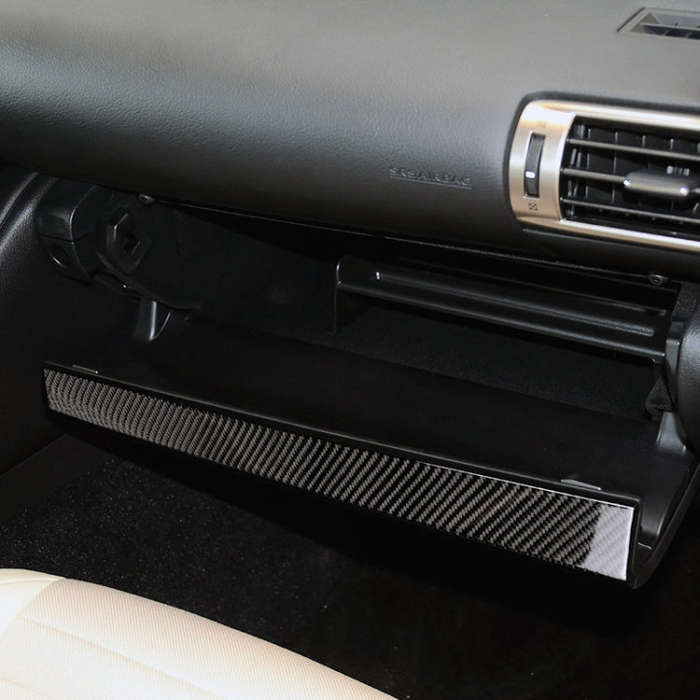 Car Carbon Fiber Storage Box Decorative Strip for Lexus IS250 2013-, Left Drive