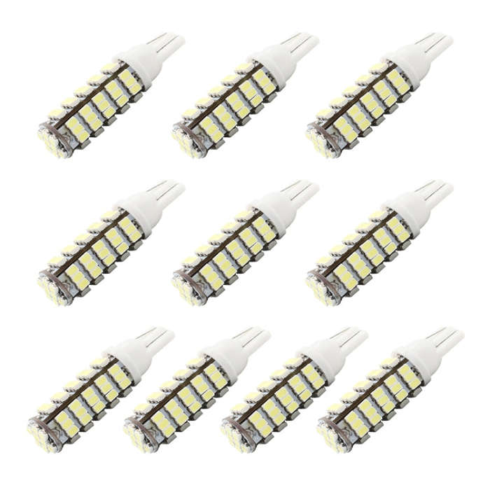 10 PCS T10 DC12V / 1.5W / 6500K / 75LM Car Clearance Lights Reading Lamp with 68LEDs SMD-3020 Lam...