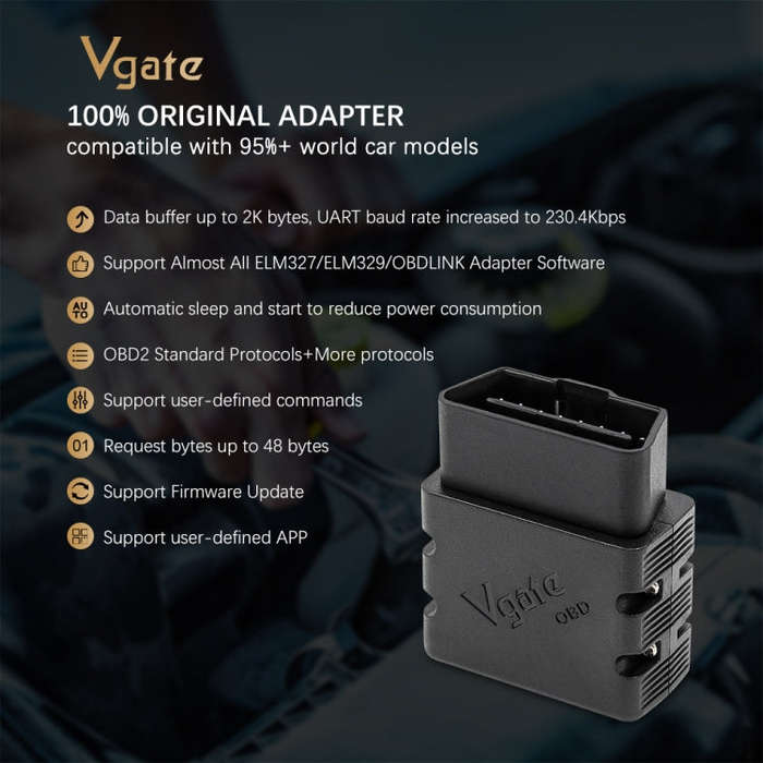 Vgate VLINKER MC V2.2 Bluetooth 3.0 Car OBD Fault Diagnosis Detector
