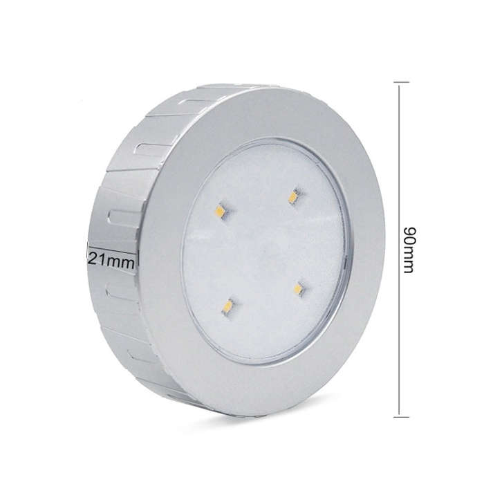 R-1633 4.5V / 0.3W 4LEDs Car Indoor Dome Light LED Touch Night Light (Gold)