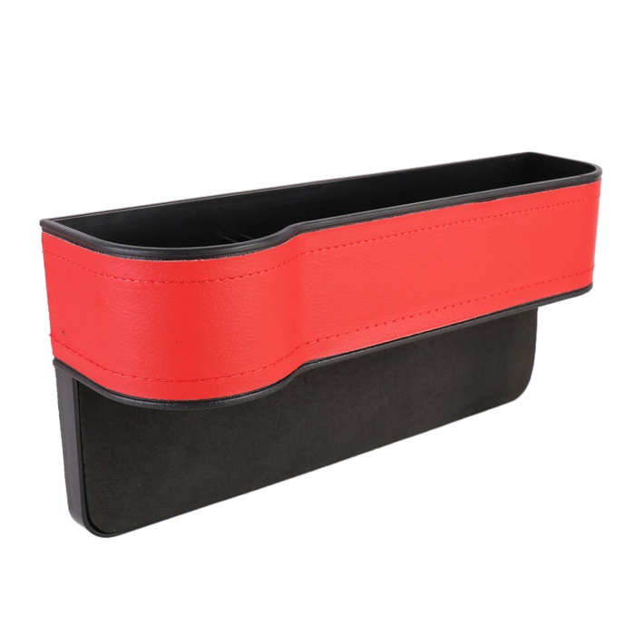 2 PCS Car Multi-functional Principal And Deputy Driver Seat Console Leather Box (Red)