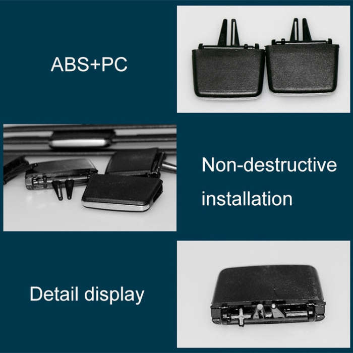Car Front Air Conditioning Exhaust Switch Paddle Air Conditioning Leaf Clip for BMW 3 Series E90,...