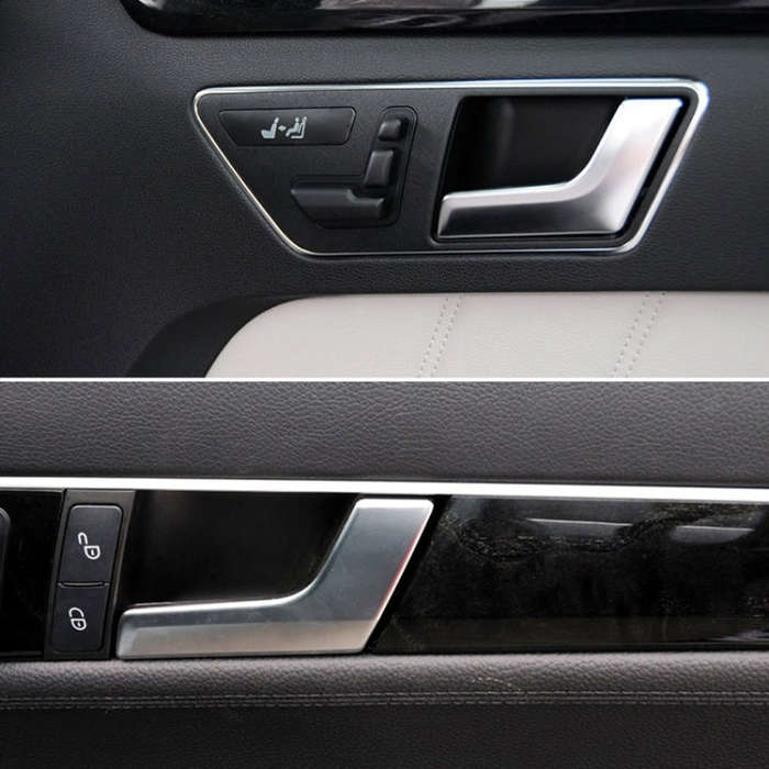 Car Right Side Electroplating Matte Inner Door Handle for Mercedes-Benz C Class W204 / X204 2008-...
