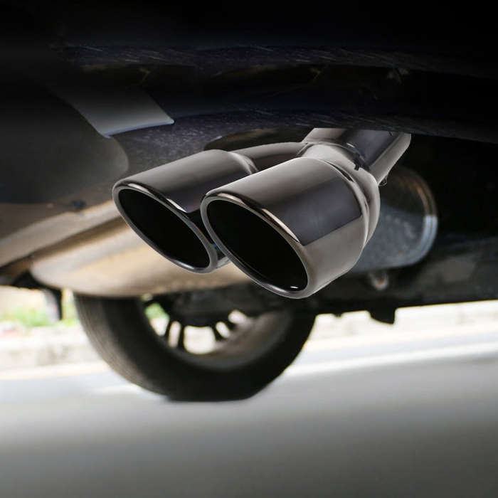 Universal Car Styling Stainless Steel Elbow Exhaust Tail Muffler Tip Pipe, Inside Diameter: 6cm (...