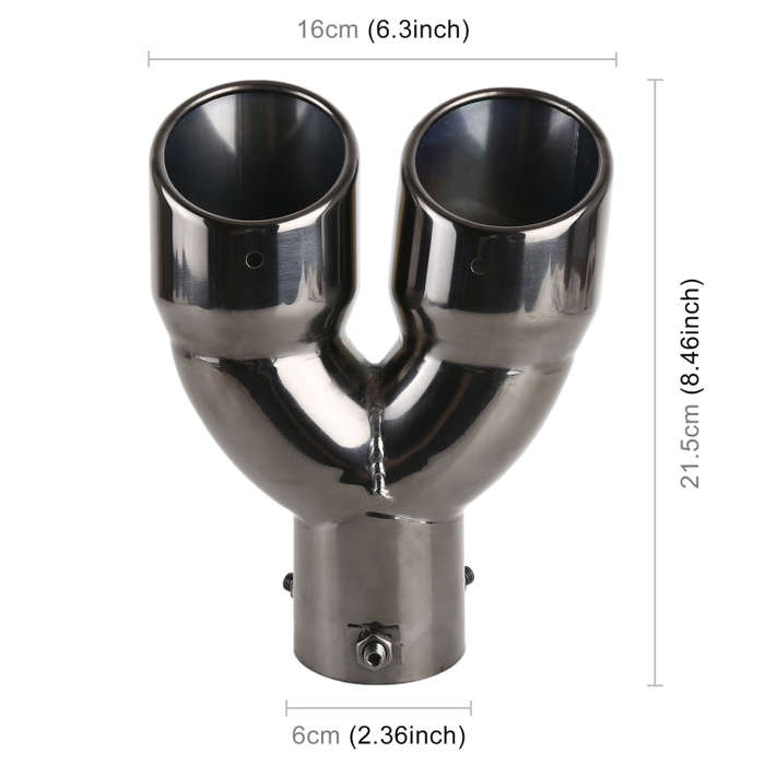 Universal Car Styling Stainless Steel Straight Exhaust Tail Muffler Tip Pipe, Inside Diameter: 6c...