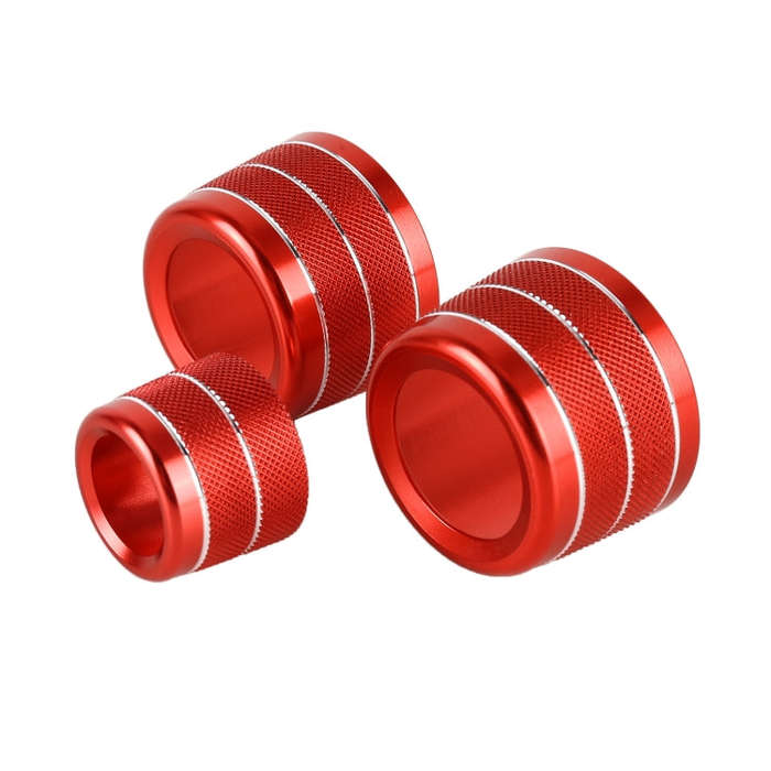 3 PCS / Set Air Conditioning Knob Metal Decorative Ring for BMW X3 / X4 / 5 Series / 7 Series / 6...