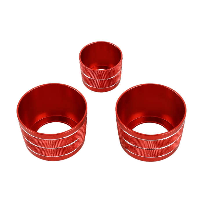 3 PCS / Set Air Conditioning Knob Metal Decorative Ring for BMW X3 / X4 / 5 Series / 7 Series / 6...