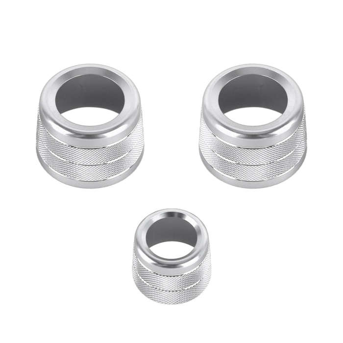 3 PCS / Set Air Conditioning Knob Metal Decorative Ring for BMW X3 / X4 / 5 Series / 7 Series / 6...