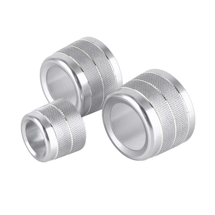 3 PCS / Set Air Conditioning Knob Metal Decorative Ring for BMW X3 / X4 / 5 Series / 7 Series / 6...