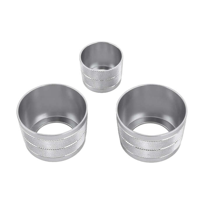 3 PCS / Set Air Conditioning Knob Metal Decorative Ring for BMW X3 / X4 / 5 Series / 7 Series / 6...