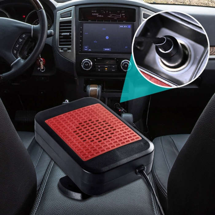 12V Car Hollow Heater Multifunctional Front Windshield Defroster and Demister(Red)