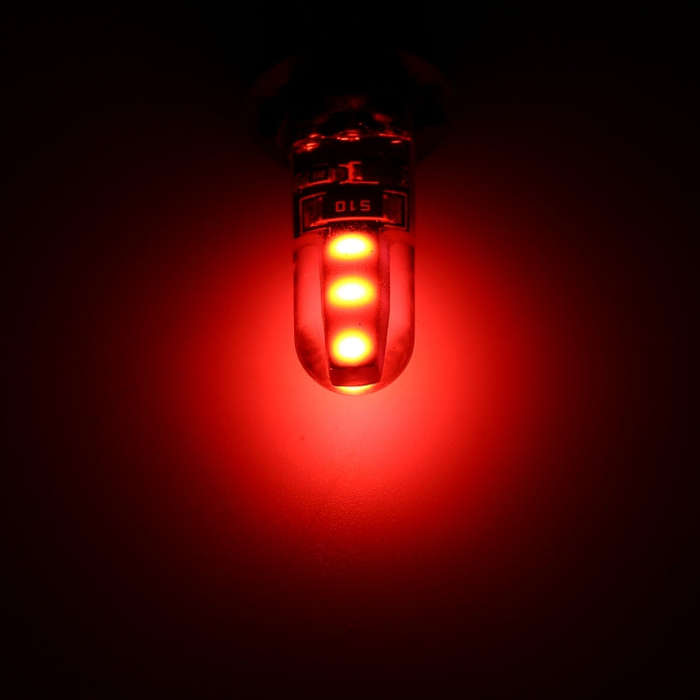 10 PCS T10 DC12V / 1W Car Clearance Light COB Lamp Beads (Red Light)