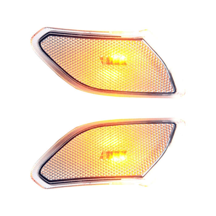 Car Transparent Wheel Eyebrow Side Light Turn Signal Leaf Plate Lamp for Jeep Wrangler JL 2018-
