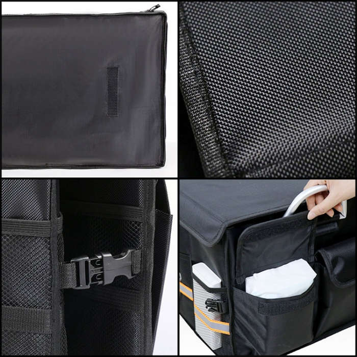 Car Trunk Foldable Storage Box, Capacity: 66L (Grey)