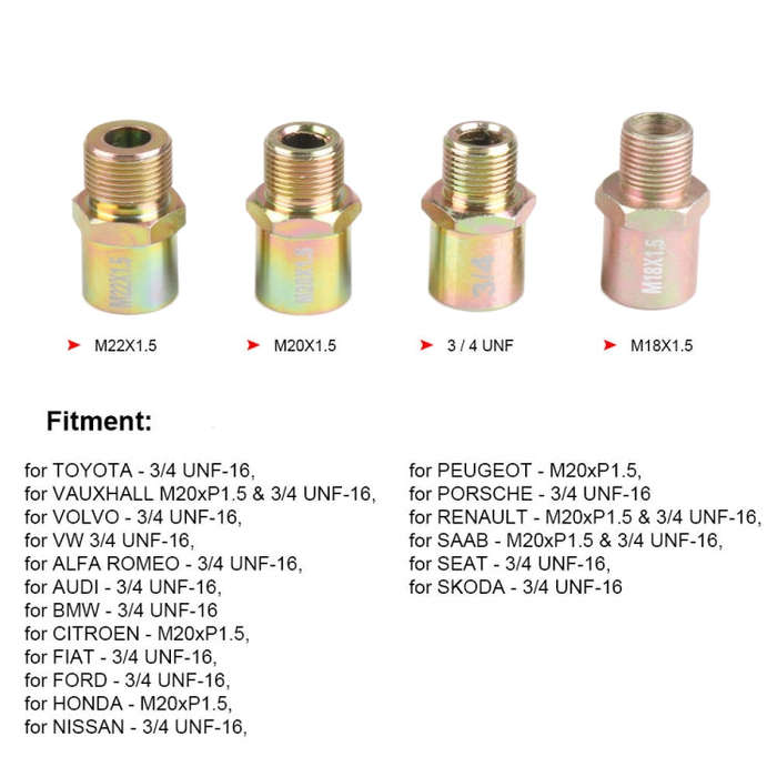 Car Modification Oil Temperature and Oil Pressure Gauge Adapter (Silver)