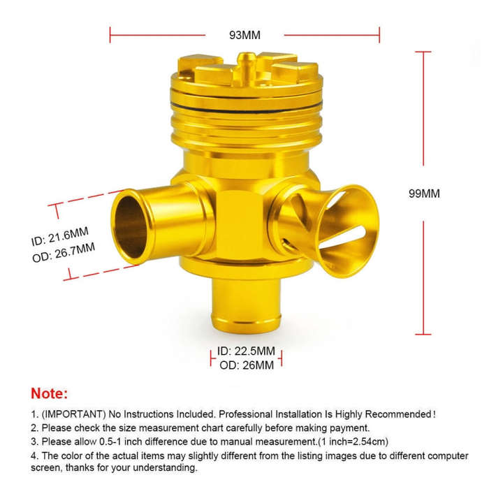 Car Modified Pressure Relief Valve 1.8T/2.7T Discharge Valve for Volkswagen GTi Jetta / Audi A3 A...