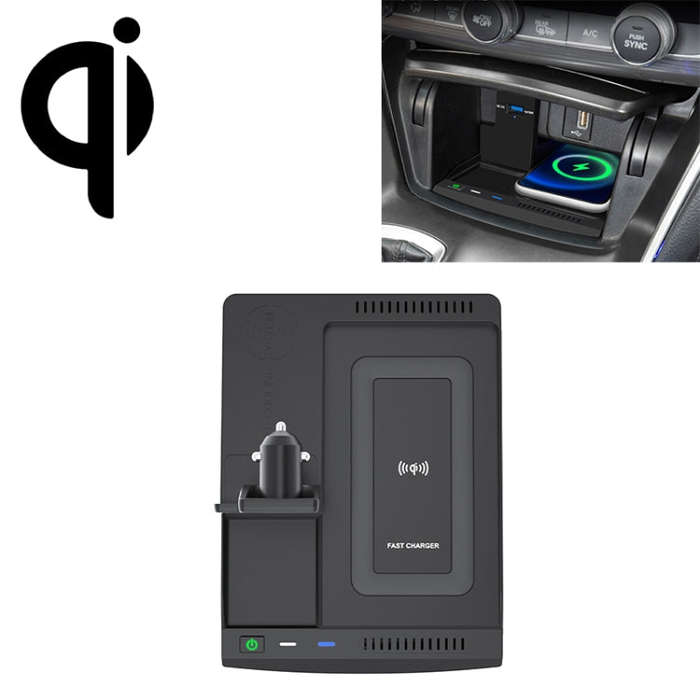 HFC-1005 Car Qi Standard Wireless Charger 10W Quick Charging for Honda Accord 2018-2022, Left Dri...