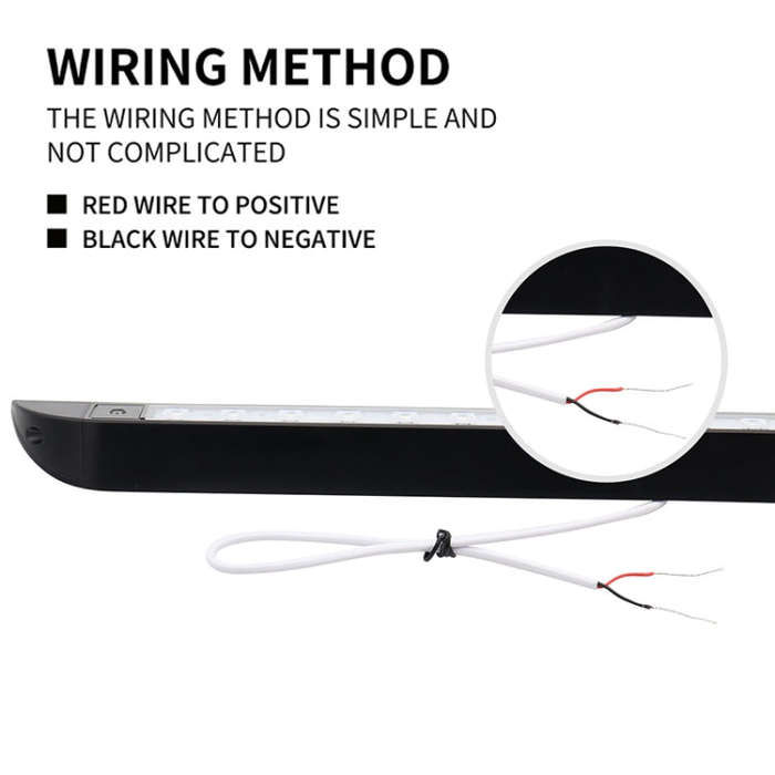 RV / Yacht Awning LED Strip Light DC12-28V with 18 LEDs Lamp Beads (Black)