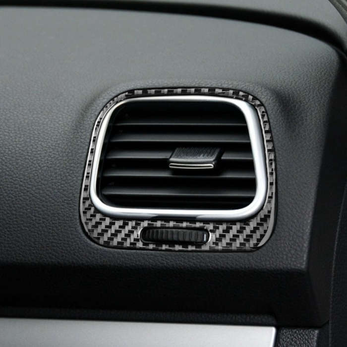 2 PCS / Set Carbon Fiber Car Left and Right Air Outlets Frame Decorative Sticker for Volkswagen S...