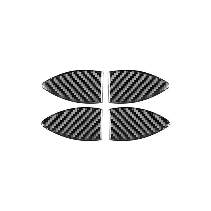 Carbon Fiber Car Inner Door Bowl Decorative Sticker for Toyota Old RAV4 2006-2013,Left and Right ...